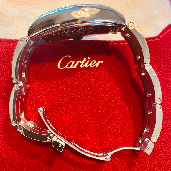 Cartier Watch Roadster With Diamonds "Vintage" - Picture 7 of 10